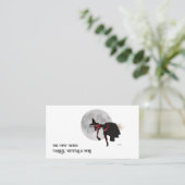 Tipsy Hexe auf Broom Business Cards Visitenkarte (Stehend Vorderseite)