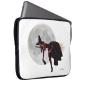 Tipsy Hexe auf dem flachen Laptop-Sieb Laptopschutzhülle (Vorne Rechts)