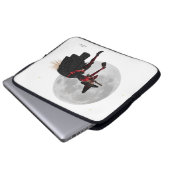 Tipsy Hexe auf dem flachen Laptop-Sieb Laptopschutzhülle (Vorne Knopf)