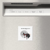 Tipsy Hexe auf dem Flying Broom Magnet (In Situ (Geschirrspüler))