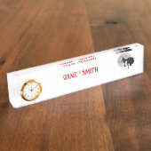 Tipsy Hexe auf dem Flying Broom Name Plakat Namensplakette (Seite)