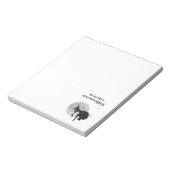 Tipsy Hexe auf dem Flying Broom Notepad Notizblock (Rotiert)