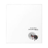 Tipsy Hexe auf dem Flying Broom Notepad Notizblock (Vorderseite)