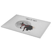 Tipsy Hexe auf der Raumschneidplatte Schneidebrett (Ecke)