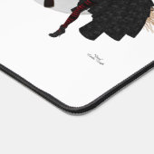 Tipsy Hexe auf Flying Broom Desk Mat Schreibtischunterlage (Ecke)