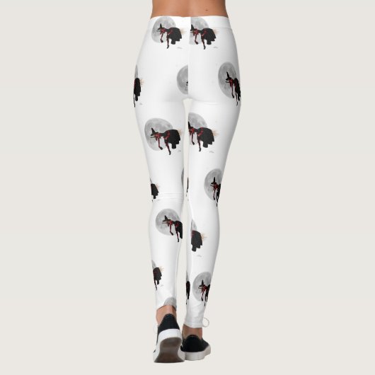 Tipsy Hexe auf Leggings (Rückseite)