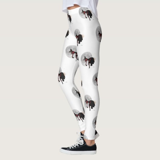 Tipsy Hexe auf Leggings (Links)