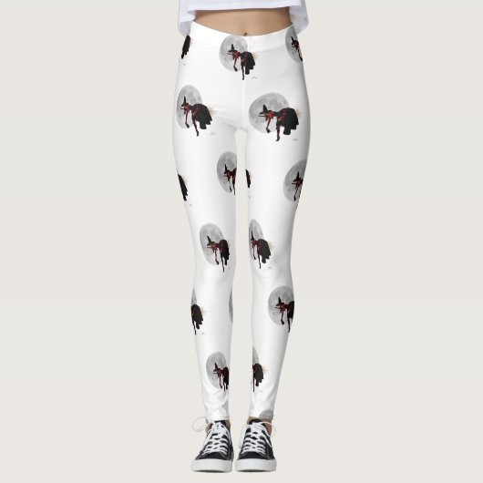 Tipsy Hexe auf Leggings (Vorderseite)