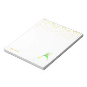 Tipsy Hummingbird Notepad Notizblock (Rotiert)