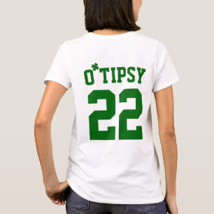 Tipsy Kleeblatt-lustigen St Patrick der T-Shirt