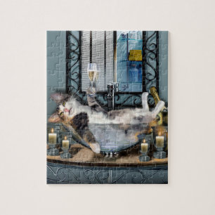 Tipsy Miezekatzepuzzlespiel Puzzle