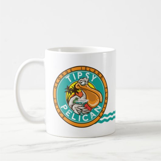 Tipsy Pelican Coffee Tasse Logo (Links)