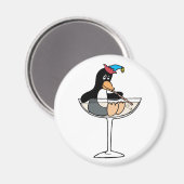 Tipsy Penguin Magnet (Vorderseite/Rückseite)