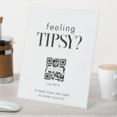 Tipsy Qr Bar-Tipp Sockelschild (In Situ)