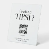 Tipsy Qr Bar-Tipp Sockelschild (Vorderseite)