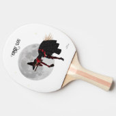 Tipsy Rotze auf dem Pingpongpaddel Tischtennis Schläger (Seitenansicht)