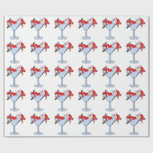 Tipsy Santa Geschenkpapier (Flach)