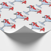 Tipsy Santa Geschenkpapier (Ecke)