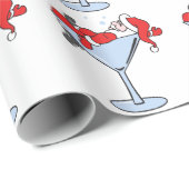 Tipsy Santa Geschenkpapier (Rolleneckpunkt)