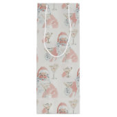 Tipsy Santa Geschenktüte Für Weinflaschen (Rückseite)
