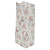 Tipsy Santa Geschenktüte Für Weinflaschen (Rückseite Schrägansicht)
