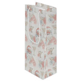 Tipsy Santa Geschenktüte Für Weinflaschen (Vorderseite Schrägansicht)