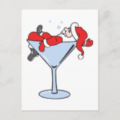 Tipsy Santa Postkarte (Vorderseite)