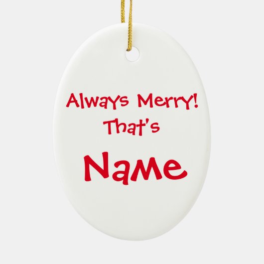 Tipsy-tini Keramikornament (Hinten)