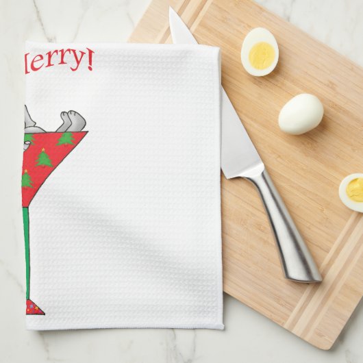 Tipsy-tini's Elefant Handtuch (Viertel Falte)