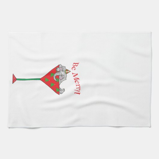 Tipsy-tini's Elefant Handtuch (Horizontal)