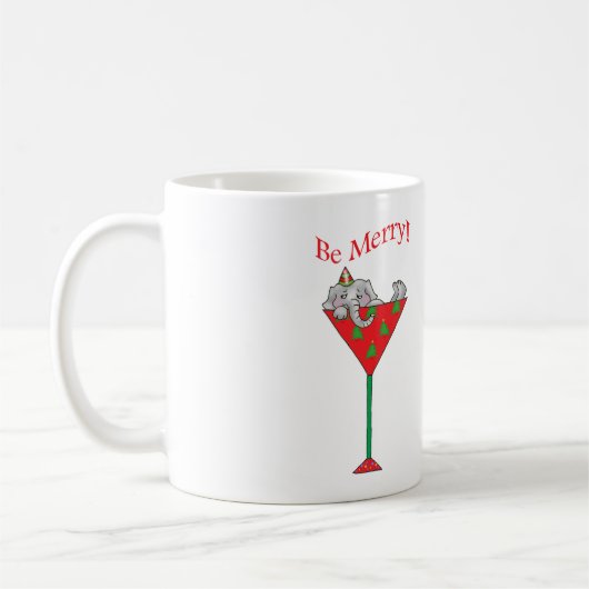 Tipsy-tini's Elefant Kaffeetasse (Links)