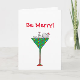 Tipsy-tini's Flusspferd Feiertagskarte
