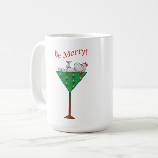 Tipsy-tini's Flusspferd Kaffeetasse (Vorderseite Links)