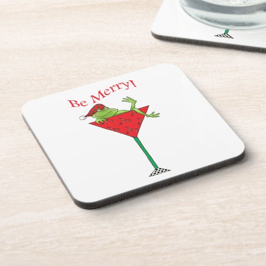 Tipsy-tini's Frosch Getränkeuntersetzer (Linke Seite)