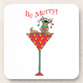 Tipsy-tini's Ren Getränkeuntersetzer (Vorderseite)