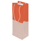 Tipsy & Toasty Geschenktüte Für Weinflaschen (Rückseite Schrägansicht)