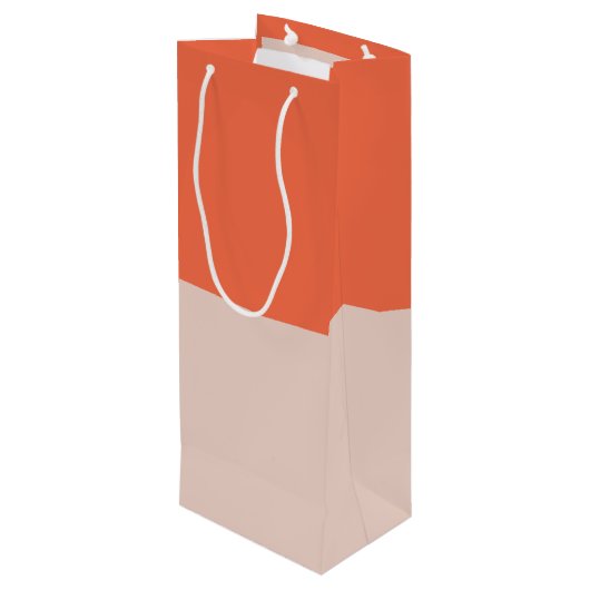 Tipsy & Toasty Geschenktüte Für Weinflaschen (Rückseite Schrägansicht)