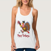 Tipsy Turkey (Wein) - Post-Run Tank Top (Vorderseite)