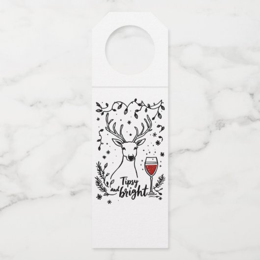 Tipsy und Bright Deer Flaschenanhänger (Rückseite)