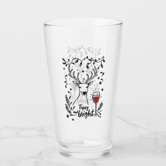 Tipsy und Bright Deer Glas (Rückseite)