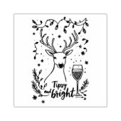 Tipsy und Bright Deer Gummistempel (Prägung)