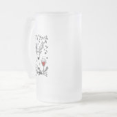 Tipsy und Bright Deer Mattglas Bierglas (Vorderseite Links)