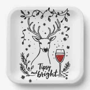Tipsy und Bright Deer Pappteller