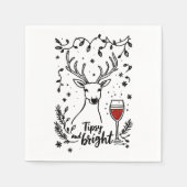 Tipsy und Bright Deer Serviette (Vorderseite)