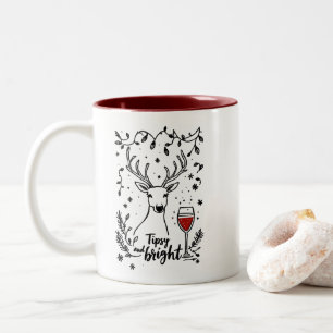 Tipsy und Bright Deer Zweifarbige Tasse