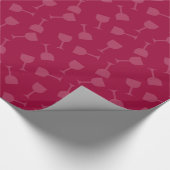 Tipsy Wein-Gläser Geschenkpapier (Ecke)