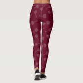 Tipsy Wein-Gläser Leggings (Rückseite)