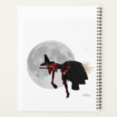 Tipsy Witch auf Flying Broom Daily Planner Planer (Rückseite)