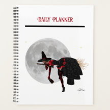 Tipsy Witch auf Flying Broom Daily Planner