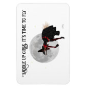 Tipsy Witze auf Flying Broom Flexible Magnet (Vertikal)